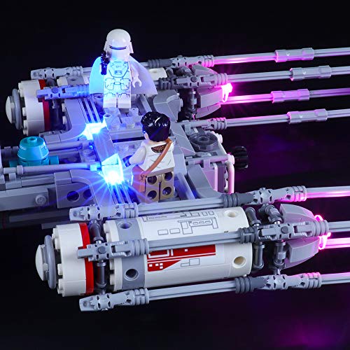 BRIKSMAX Kit de Iluminación Led para Lego Star Wars Caza Estelar ala-Y,Compatible con Ladrillos de Construcción Lego Modelo 75249, Juego de Legos no Incluido