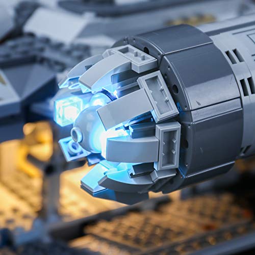 BRIKSMAX Kit de iluminación LED paraStar WarsThe Mandalorian™ Bounty Hunter Transport - Compatible con Lego 75292 Building Blocks Model- No incluir el Conjunto de Lego