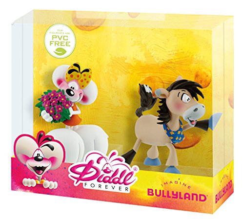 Bullyland 43467 – Figura de Juguete Juego – Diddl Forever – Depesche Lina con Flores y galupy