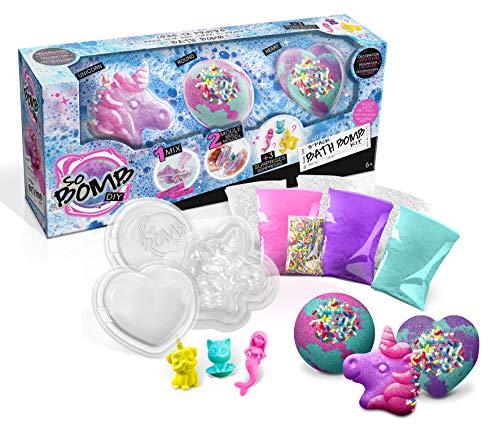 Canal Toys Kit Bombas de Baño 3 Paquetes Unicornio, Globo y Corazón BBD014, Multicolor (BBD 014)