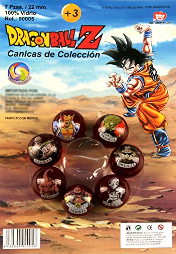 Canicas Dragonball Z, 7 Bolas de Cristal 22mm Villanos Enemigos de Goku