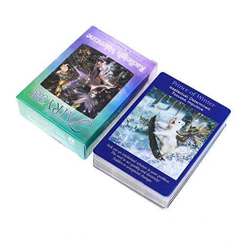 Cartas de Tarot de 78 Piezas, Tarot de Hadas, inglés Completo, adivinación del Destino, Juegos de Cubierta de Mesa, Naipes para Juegos de Fiesta
