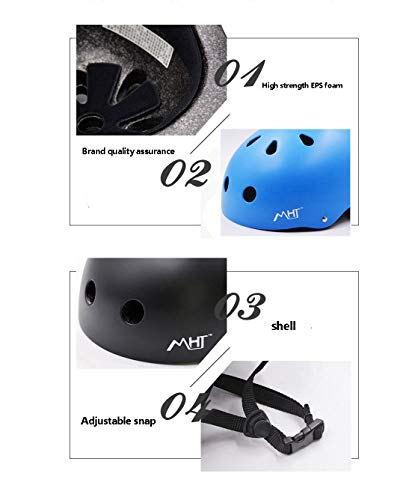 Casco para niños adultos, casco para bicicleta, equipo de protección para niños durante 3-13 años Casco ajustable para niños y niñas, adecuado para ciclismo, patinaje, rafting, montañismo, etc.