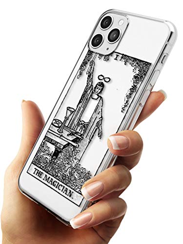 Case Warehouse La Carta de Tarot del Mago Slim Funda para iPhone 11 Pro TPU Protector Ligero Phone Protectora con Psíquico Astrología Fortuna Oculto Magia