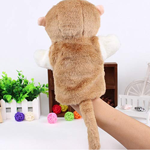 Catkoo Padres Niños Mono Lindo Marioneta De Mano Animal Blando Juego De Simulación Peluche De Peluche, Entrenamiento Perfecto Regalos De Inteligencia para Niños Padre Mono