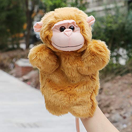 Catkoo Padres Niños Mono Lindo Marioneta De Mano Animal Blando Juego De Simulación Peluche De Peluche, Entrenamiento Perfecto Regalos De Inteligencia para Niños Padre Mono