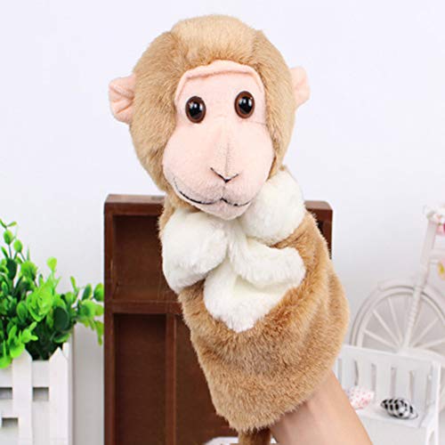 Catkoo Padres Niños Mono Lindo Marioneta De Mano Animal Blando Juego De Simulación Peluche De Peluche, Entrenamiento Perfecto Regalos De Inteligencia para Niños Padre Mono