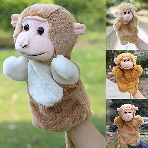 Catkoo Padres Niños Mono Lindo Marioneta De Mano Animal Blando Juego De Simulación Peluche De Peluche, Entrenamiento Perfecto Regalos De Inteligencia para Niños Padre Mono