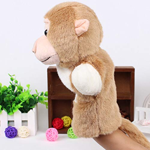 Catkoo Padres Niños Mono Lindo Marioneta De Mano Animal Blando Juego De Simulación Peluche De Peluche, Entrenamiento Perfecto Regalos De Inteligencia para Niños Padre Mono