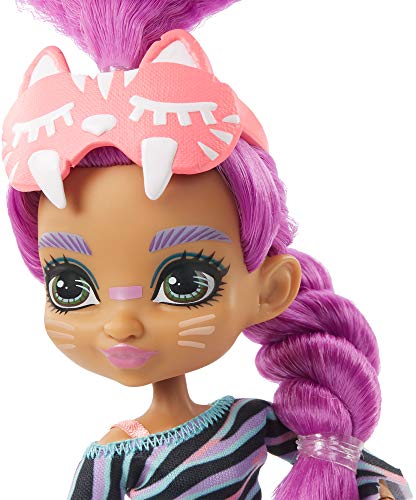 Cave Club Roaralai Fiesta de Pijamas Muñeca con Moda para Dormir y Accesorios de Juguete (Mattel GTH02)