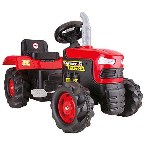 Charles Bentley Pedal Ride Red Tractor En Infantil de dolu Kid Juguete a la Edad de 3 años