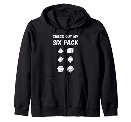 Check Out My Six Pack Dice Board Gaming Sudadera con Capucha