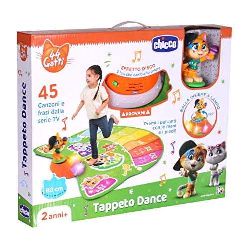 Chicco – Juego Alfombra Dance, 44 Gatos, 2 – 4 años