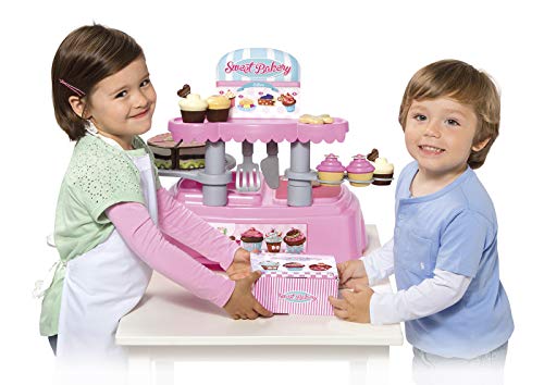 Chicos - Pequeño Chef Sweet Bakery, Pastelería de Juguete con 30 Accesorios, a Partir de 3 Años, Medidas - 50.5 x 17.5 x 35.5 cm (Fábrica 83016)