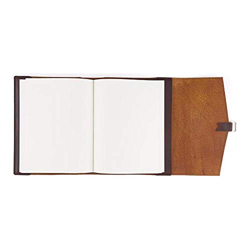 Chronicle Artist Book by Rustico, Top-Grain Leather, Includes 24-Pack of Prismacolor, 8.5 By 11 Inch Canson Sketch Book, Dark Brown, Made in the USA