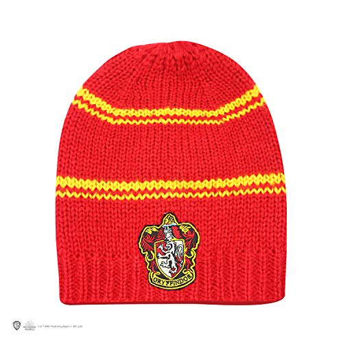 Cinereplicas - Harry Potter - Bonnet Tombant - Licence Officielle - Casa Gryffindor - Rojo Vivo Burdeos