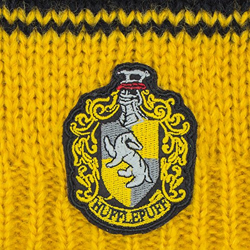 Cinereplicas - Harry Potter - Gorro Caído - Licencia Oficial - Casa Hufflepuff - Amarillo y Negro