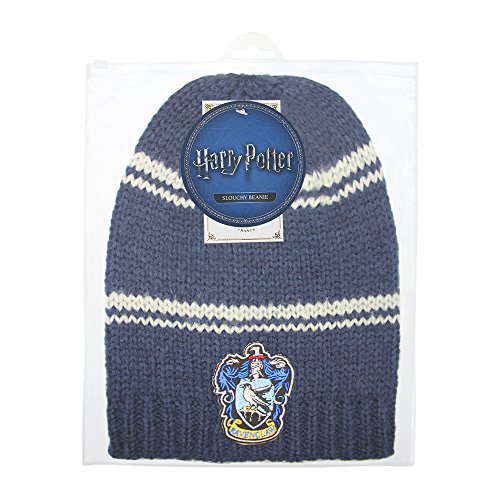 Cinereplicas - Harry Potter - Gorro Caído - Licencia Oficial - Casa Ravenclaw - Azul y Gris