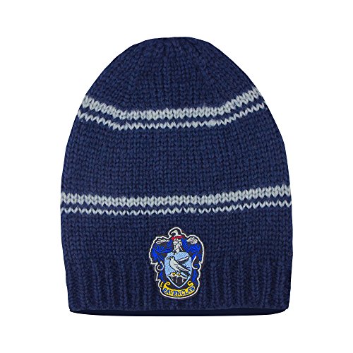 Cinereplicas - Harry Potter - Gorro Caído - Licencia Oficial - Casa Ravenclaw - Azul y Gris