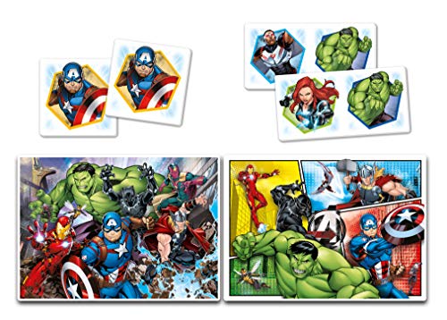 Clementoni- SuperKit 2 Puzzles 30, Memo+Domino The Avengers, Color Multicolor. (20209.6)