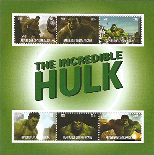 Coleccionables Sellos – Increíble Hulk Marvel DC Comics Película MNH Sello 2016