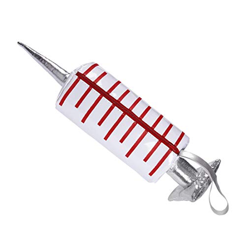 Cómico Bolso de médica para Dama/Blanco-Rojo/Accesorio para Disfraz de médica Jeringa de inyección/Adecuado para carnavales y Festivales