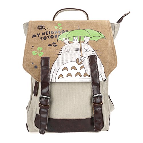 CoolChange Mochila de Lino de Totoro con Compartimiento Interior Espacioso