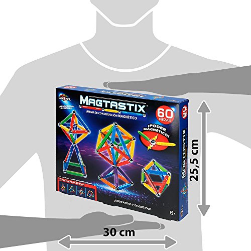 Cra-Z-Art - Magtastix juego construcción Deluxe, 60 piezas (43926)