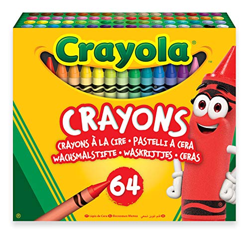 Crayola-52-6448 Set 64 ceras Crayola 14x12cm, Multicolor (52-6448) , color/modelo surtido