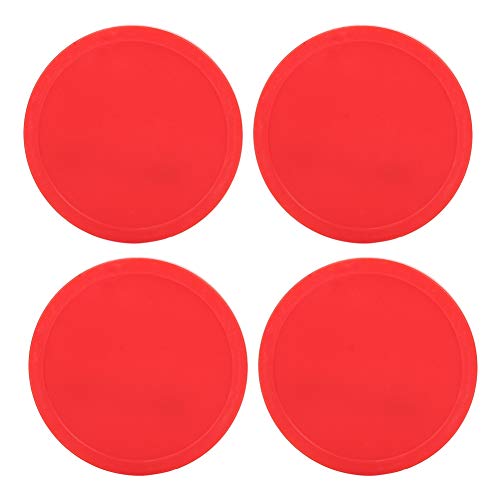 Crisis Air Hockey Reemplazo, Plástico Resistente al Desgaste 3 Tamaño Durable Rojo Air Hockey Pushers, para Sala de Juegos Air Hockey Juegos para mesas de Juego(Small (63mm))