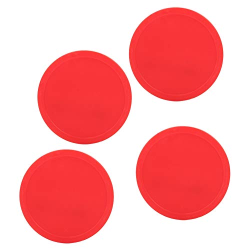 Crisis Air Hockey Reemplazo, Plástico Resistente al Desgaste 3 Tamaño Durable Rojo Air Hockey Pushers, para Sala de Juegos Air Hockey Juegos para mesas de Juego(Small (63mm))