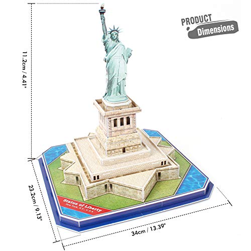 CubicFun Puzzle 3D Estatua de la Libertad, 39 Piezas (771C080)