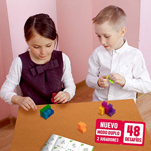 Cubimag Pro – Lúdilo, Juego Educativo para niños, Rompecabezas magnético, Juego de Viaje, Juguetes educativos, Puzzle 3D, Potencia la lógica y la visión Espacial