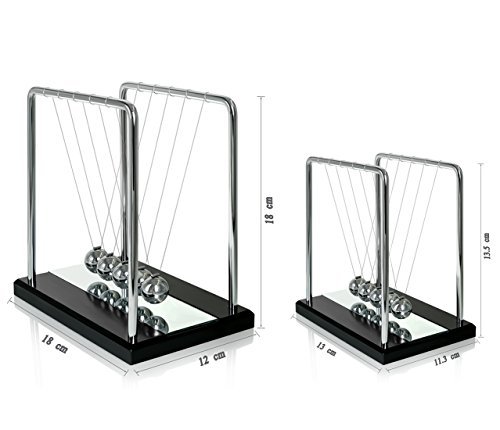 Cuna de Newton, Ailiebhaus Péndulo de Bola Equilibrio con el Espejo Física Juguete Oficina Decoración