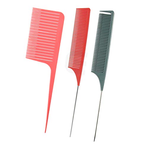 dailymall Lote 3 Mujeres Pro Weaving Highlighting Foiling Hair Comb Peine para Peinar El