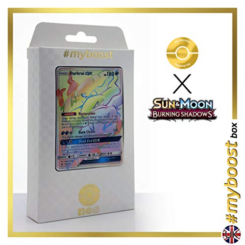 Darkrai-GX 158/147 ARC en Ciel Secrète - #myboost X Sun & Moon 3 Burning Shadows - Coffret de 10 Cartes Pokémon Aglaises