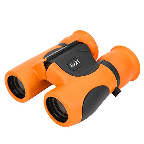 DAUERHAFT Aumento de 8 Veces con máscara de Ojo de Cuerno Binoculares para niños Telescopio Binocular Ayuda a expandir los horizontes del niño Regalo Maravilloso para Sus Hijos(Orange)