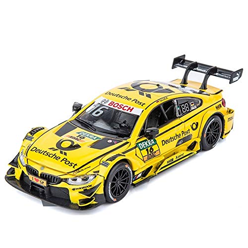 DBXMFZW 1:32 Reducción de simulación Flower Drift Racing Coche Juguete Cool Footlights Chocante Música Vehículo Juguete Tirador Auto Modelo Aleación Rook Toy Torta Adornos Chico de tres años y niña Am