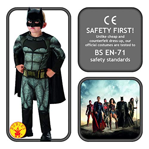 DC Comics - Disfraz de Batman Deluxe para niños, Justice League, 3-4 años (Rubies 640809-S)