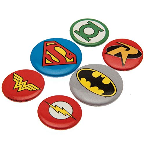 DC Comics - Pack de chapas (Talla Única) (Multicolor)