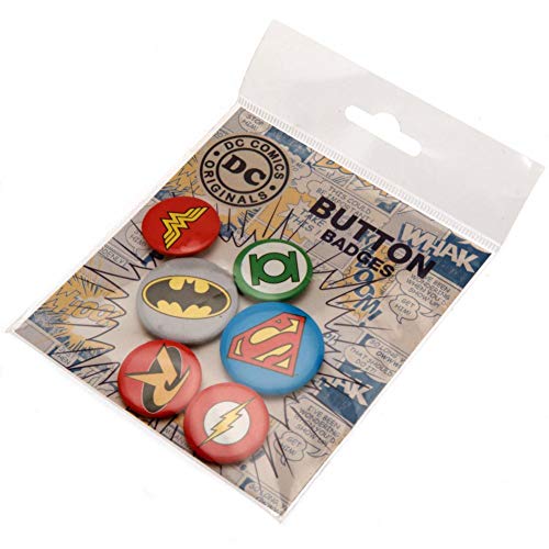 DC Comics - Pack de chapas (Talla Única) (Multicolor)