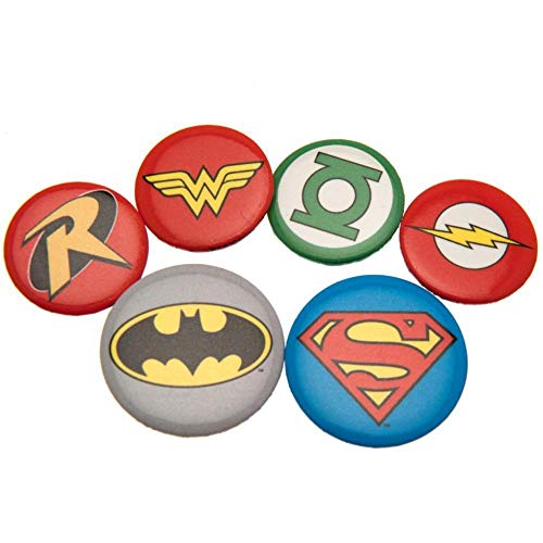 DC Comics - Pack de chapas (Talla Única) (Multicolor)