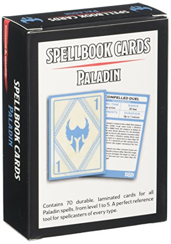 D&D Paladin Tarjetas de Libro de Hechizos