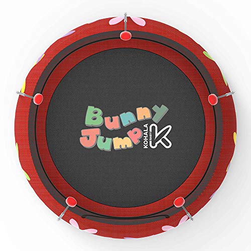 Devessport – Trampolín Buny Jump 2 en 1 – Parque de Juegos y Cama elástica – Color Rojo