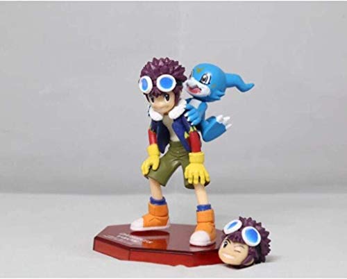 Digimon Aventura Aventura Figura de acción Motomiya Daisuke y V-Mon Figuras de PVC de PVC Coleccionable Modelo Estatua Estatua Toys Adornos de escritorio