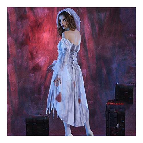 Disfraces de halloween mujer Traje de Halloween suspense, la hembra adulta rol fantasma juegan de la novia del vampiro horror de vestuario, Bloody papel como actor adulto del traje disfraces de hallow