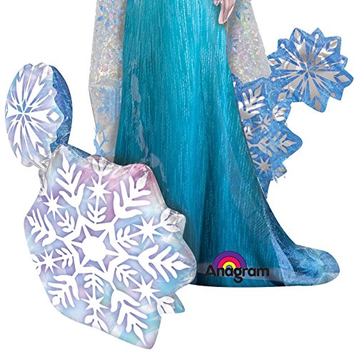 Disney Gigante de 144 cm Elsa Frozen AirWalkers Globo Nieve Hielo Reina Lámina de Hielo Fiesta de Cumpleaños Globos de Niñas Evento de Cuento de hadas