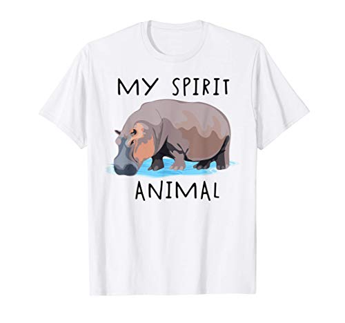 Divertido Hipopótamo Mi animal espiral Lindo regalo de hipop Camiseta