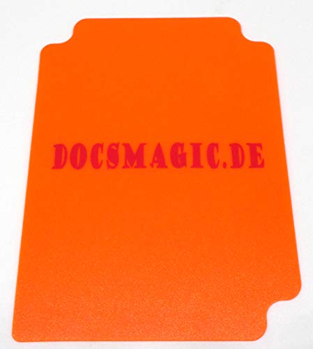 docsmagic.de Deck Box Full + 100 Double Mat Orange Sleeves Standard - Caja & Fundas - PKM MTG