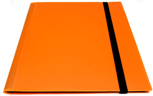 docsmagic.de Pro-Player 12-Pocket Playset Album Orange - 480 Card Binder - MTG - PKM - YGO - Álbum para Tarjetas